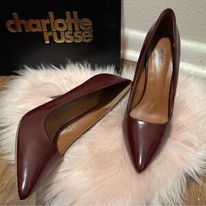 Charlotte Russe Deep Red Heels